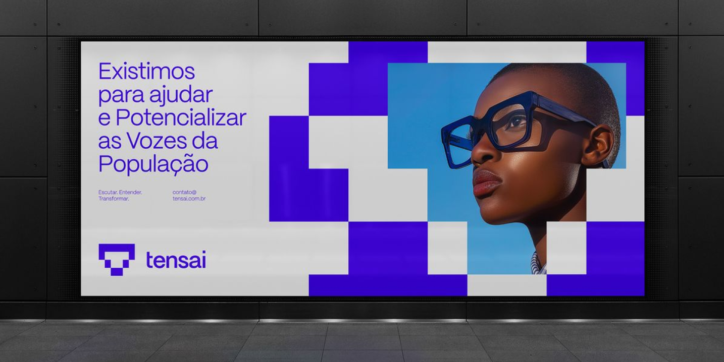 Billboard visual showcasing brand work